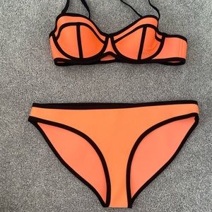 Triangl Orange bikini Small Top/ Large bottom